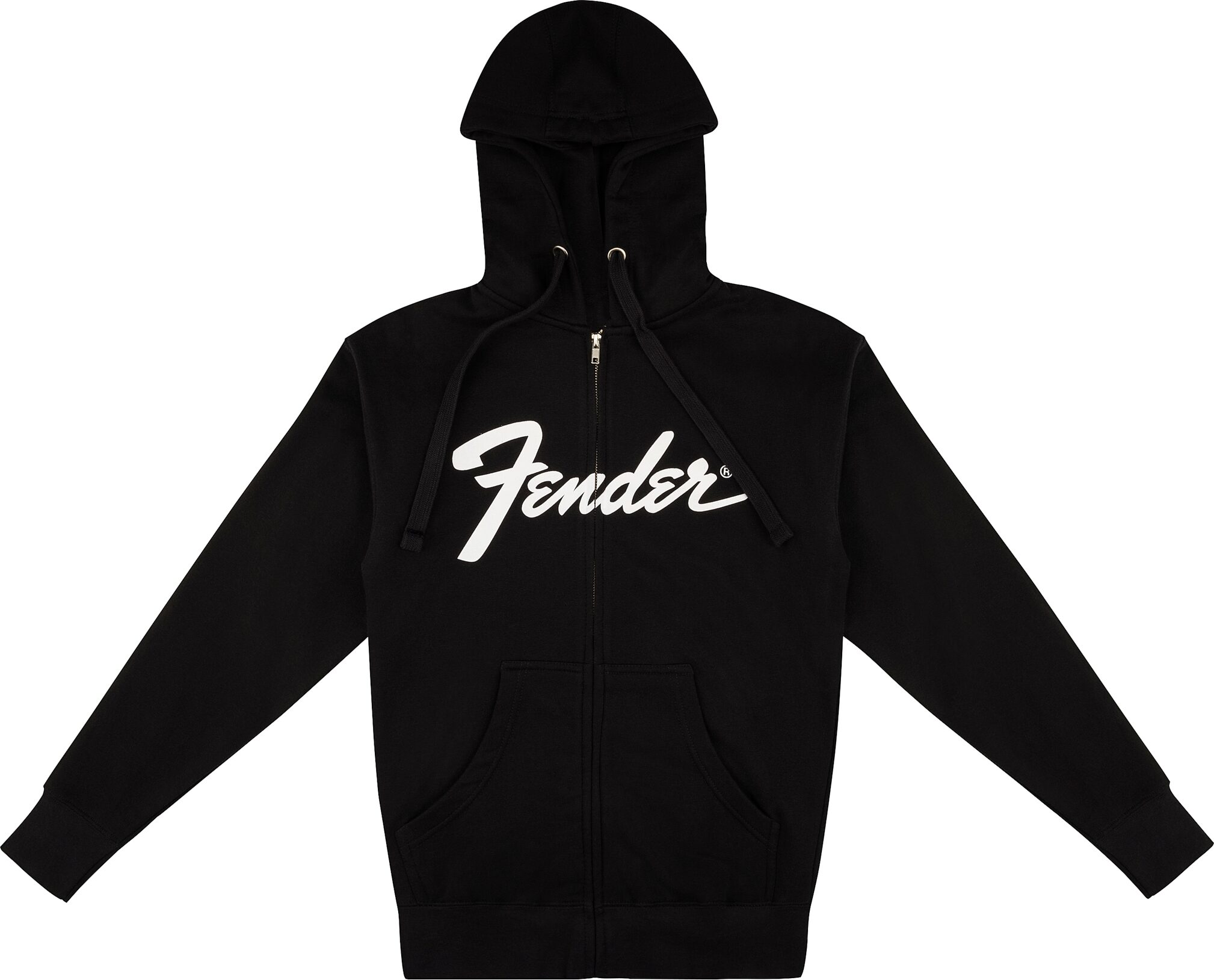 Fender Transition Logo Hoodie, Black, XL, Action Position Back