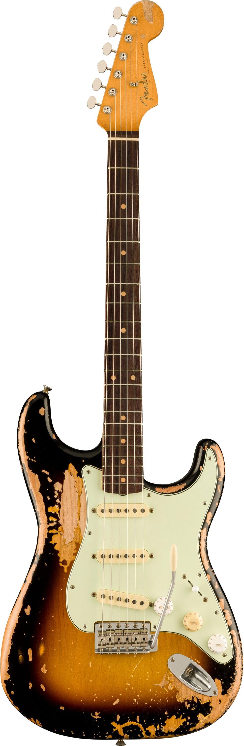 Fender Mike McCready Stratocaster Electric Guitar, Rosewood Fingerboard (with Case), 3-Color Sunburst, Action Position Back