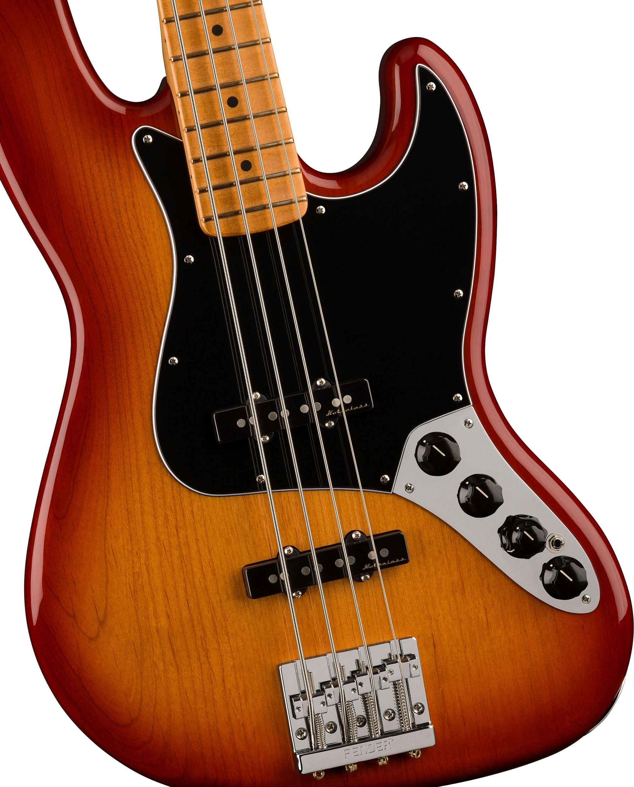 Fender Player Plus Jazz Electric Bass, Maple Fingerboard (with Gig Bag), Action Position Back