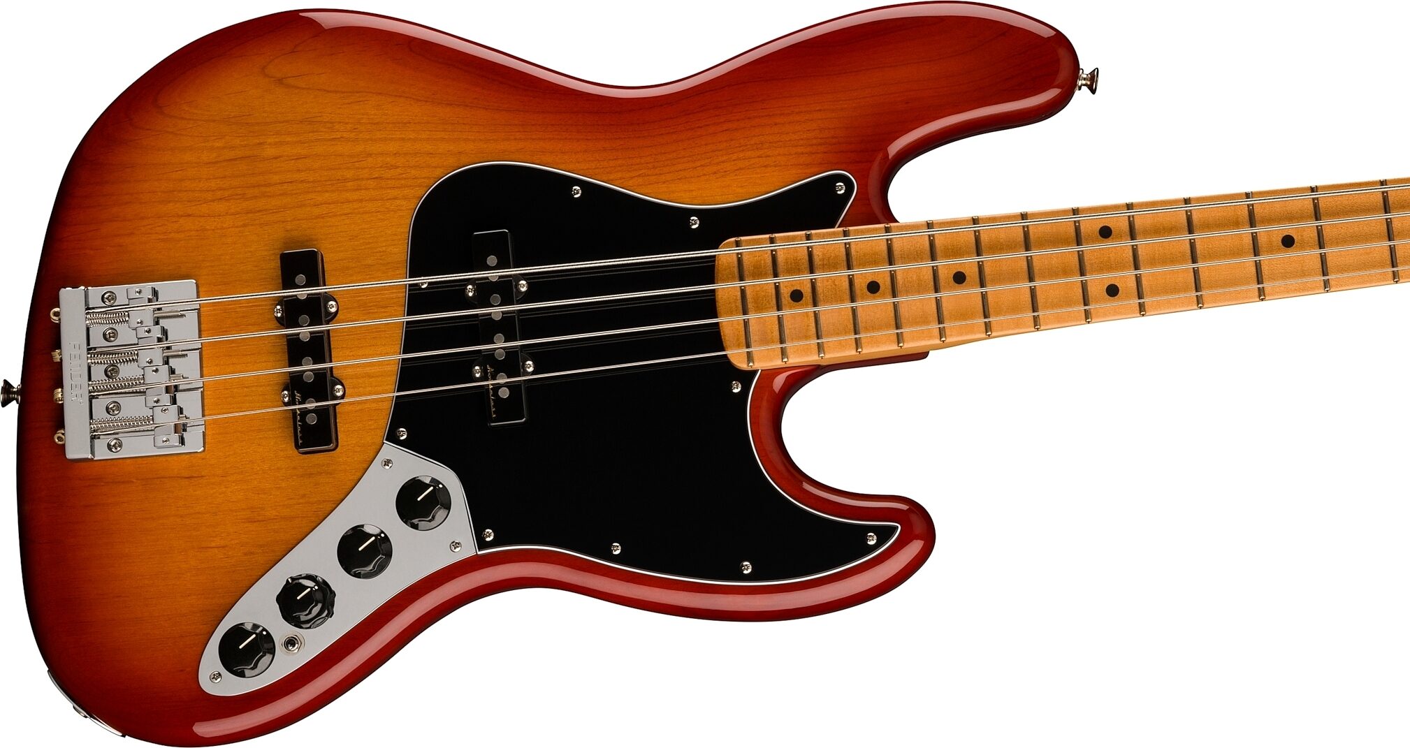 Fender Player Plus Jazz Electric Bass, Maple Fingerboard (with Gig Bag), Action Position Back