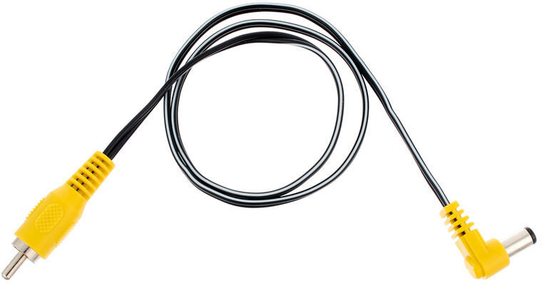 Cioks TP3 50cm DC Power RCA to 2.1mm L Center Negative, New, Action Position Back