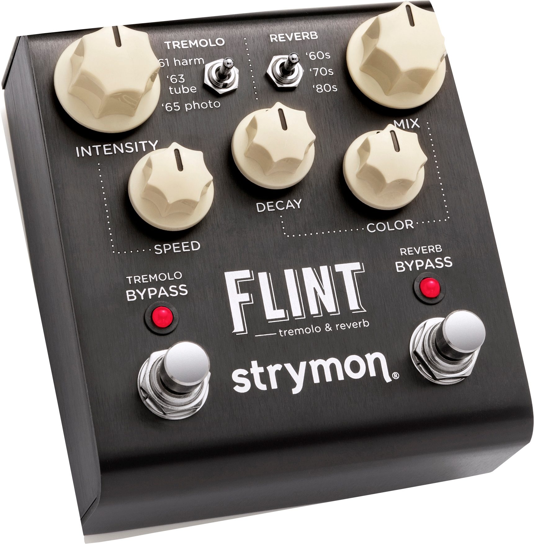 Strymon Flint Tremolo and Reverb Pedal, Action Position Back