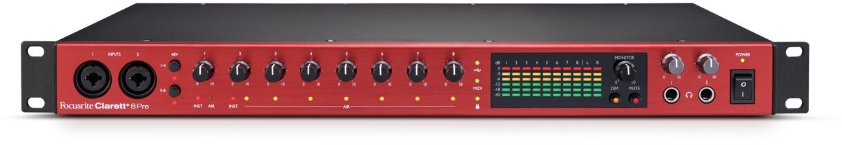 Focusrite Clarett Plus 8Pre USB Audio Interface