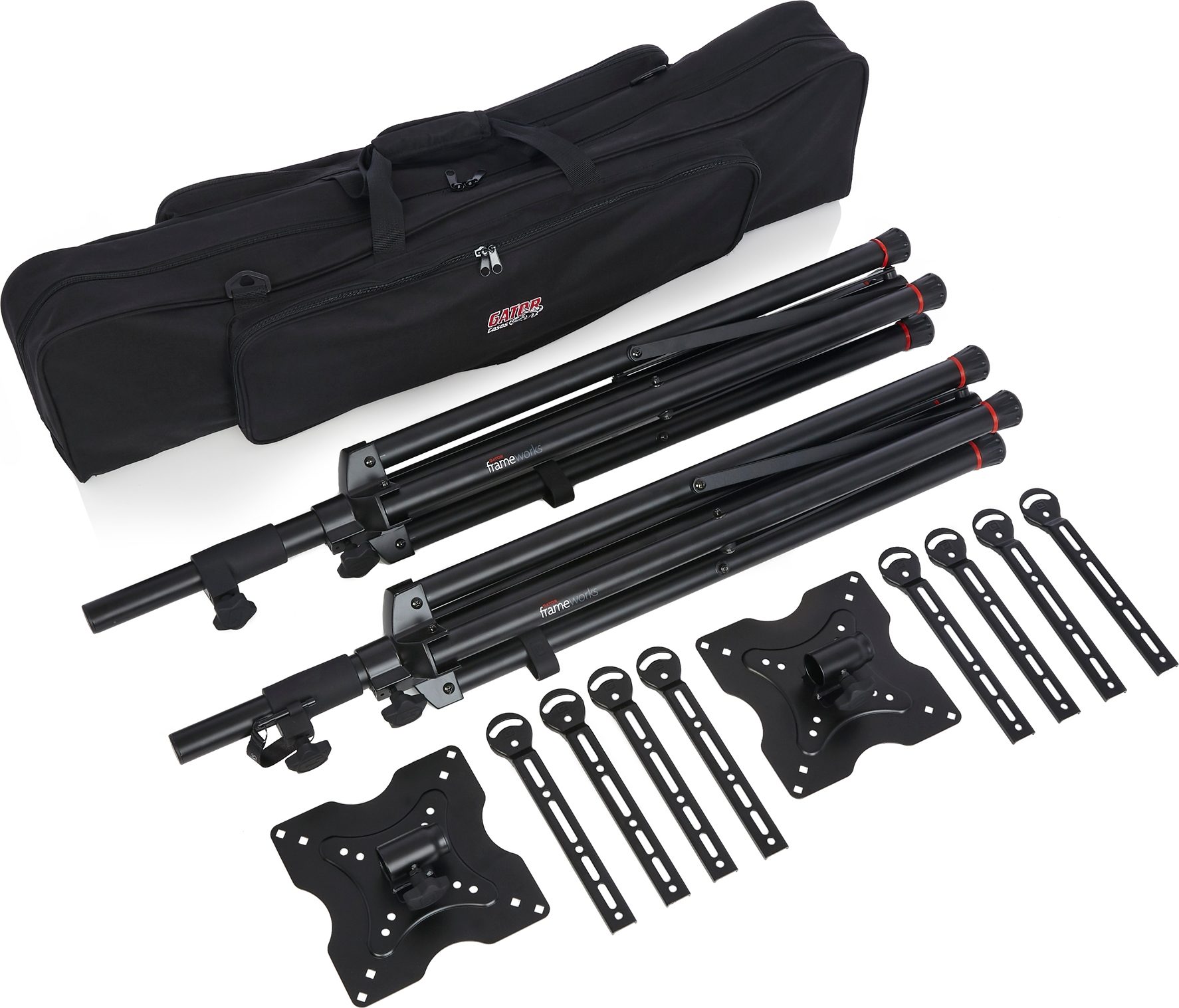 Gator G-AVLCDBAG2 Carry Bag For Dual AVLCD Stands, Detail Side