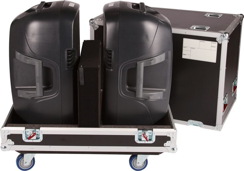 Gator Tour Style Transporter for Loudspeakers, Action Position Back