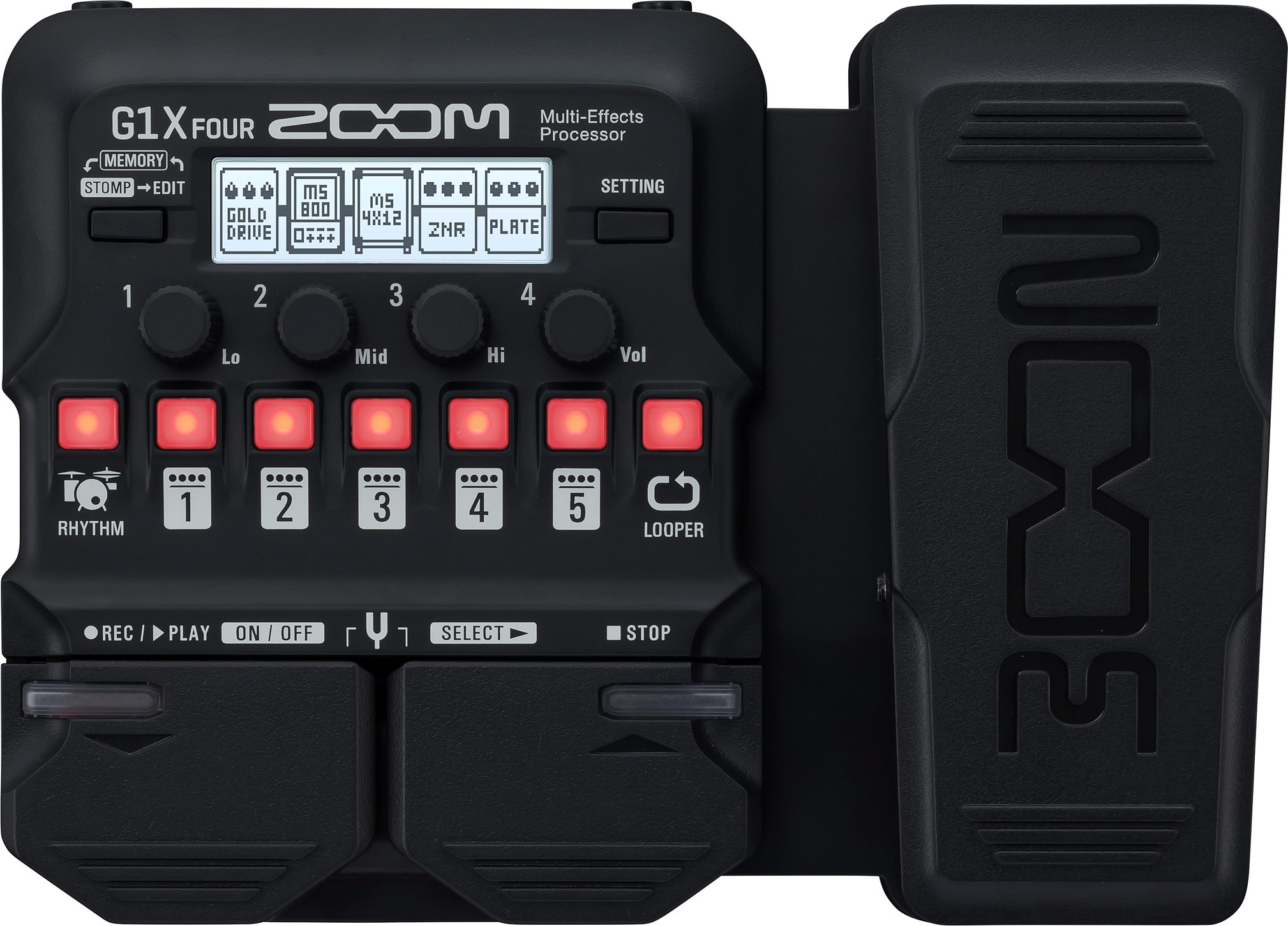 Zoom G1X FOUR Multi-Effects Guitar Pedal | zZounds