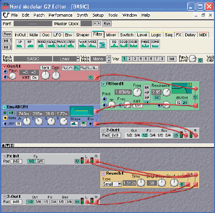 Clavia Nord Modular G2X 61-Key Modeling Synthesizer, Editor Screenshot 3