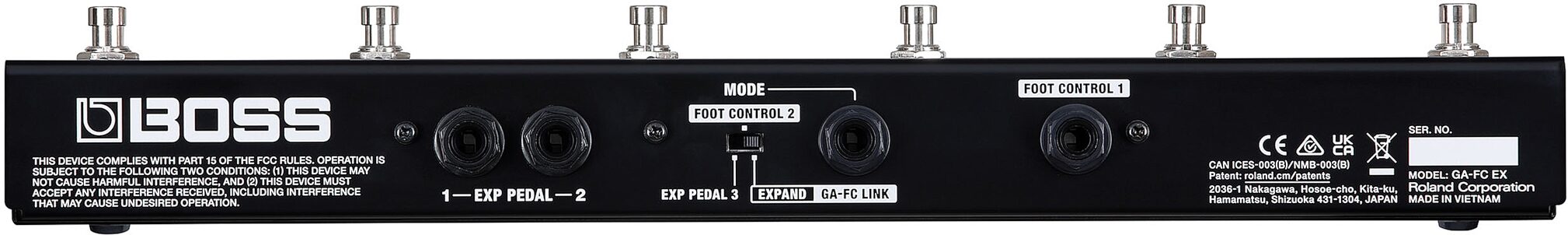 Boss GA-FC EX Foot Controller | zZounds