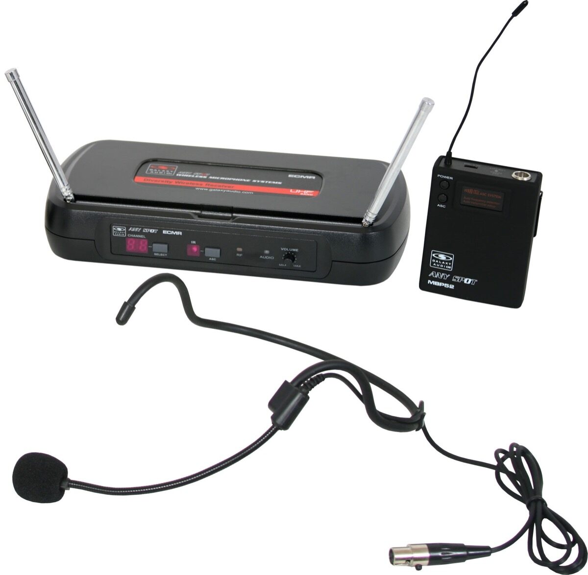Galaxy Audio ECMR/52HS Headset Microphone Wireless System, Main