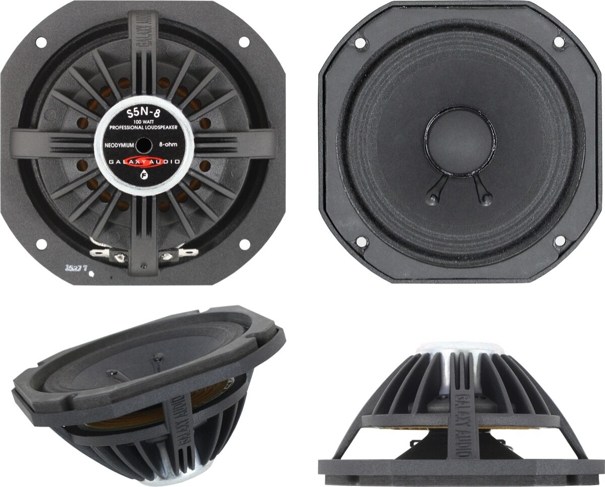 Galaxy Audio S5N-8 Replacement Speaker (5-Inch, 100 Watts), Main