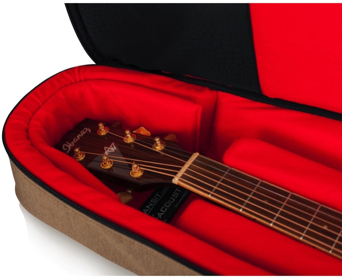 Gator Transit Series Acoustic Guitar Gig Bag, Tan, Alt4