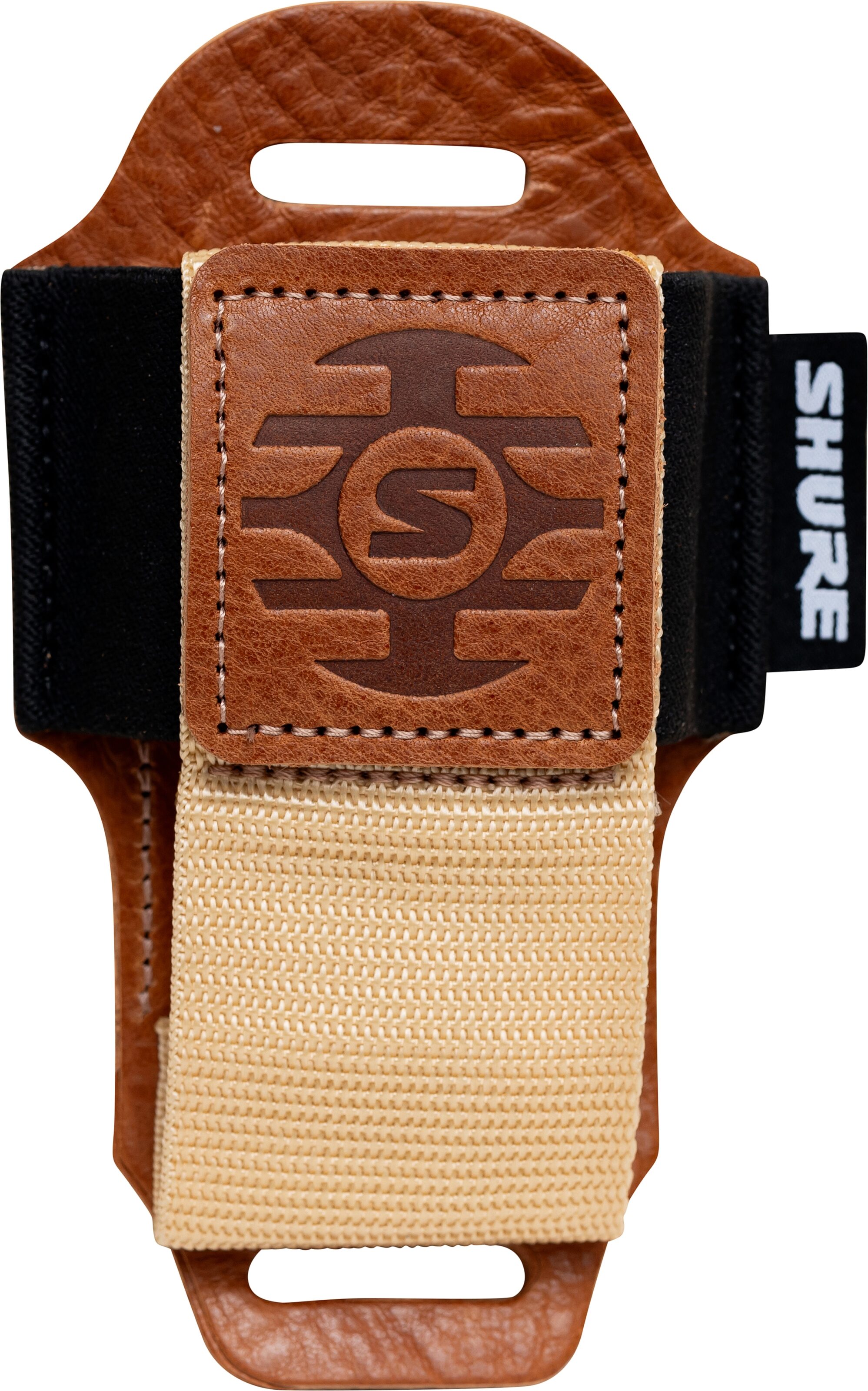 Shure by Gator Wireless Bodypack Transmitter Pouch, Tan, Action Position Back