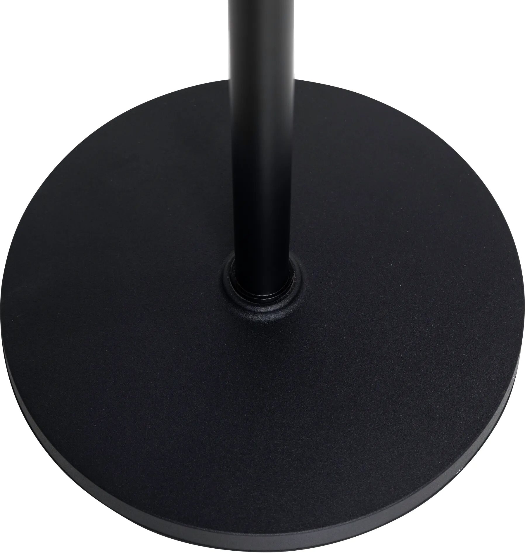 Shure by Gator Round Base Mic Stand, 10 inch base, RBMICSTAND10, Action Position Back