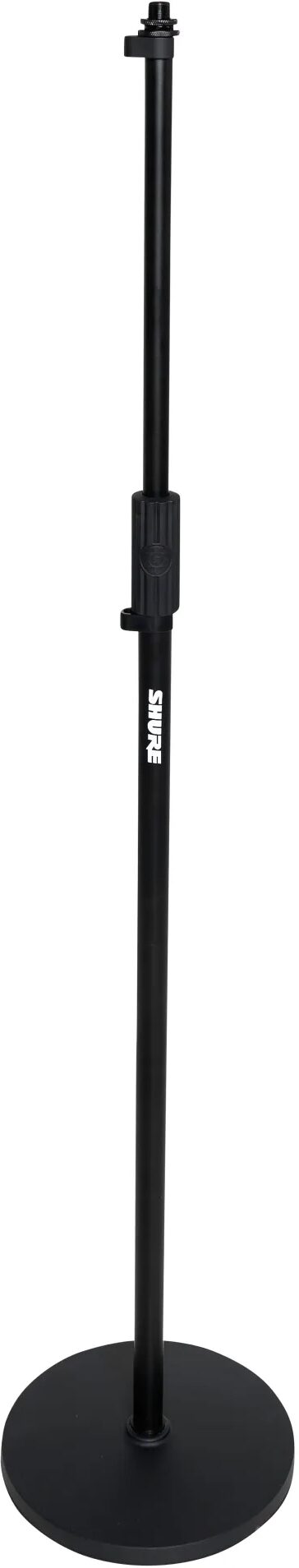 Shure by Gator Round Base Mic Stand, 10 inch base, RBMICSTAND10, Action Position Back
