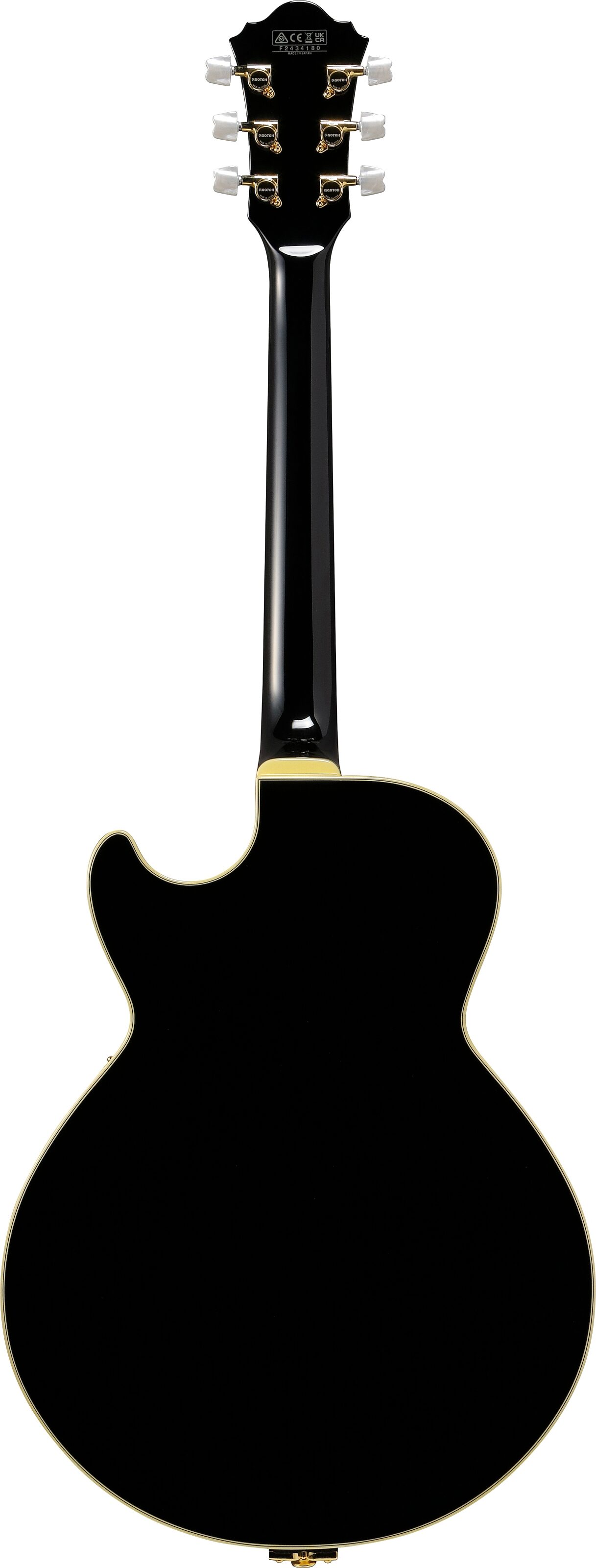 Ibanez GB10 George Bensen Electric Guitar, Black, Open Box (Good), Action Position Back