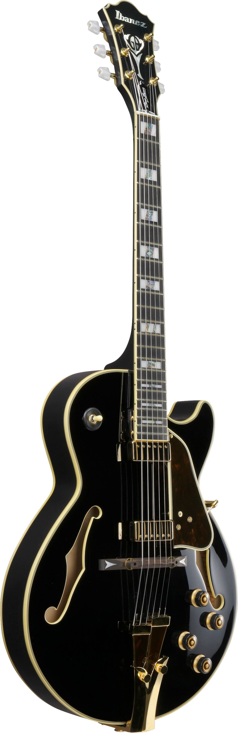 Ibanez GB10 George Bensen Electric Guitar, Black, Open Box (Good), Action Position Back