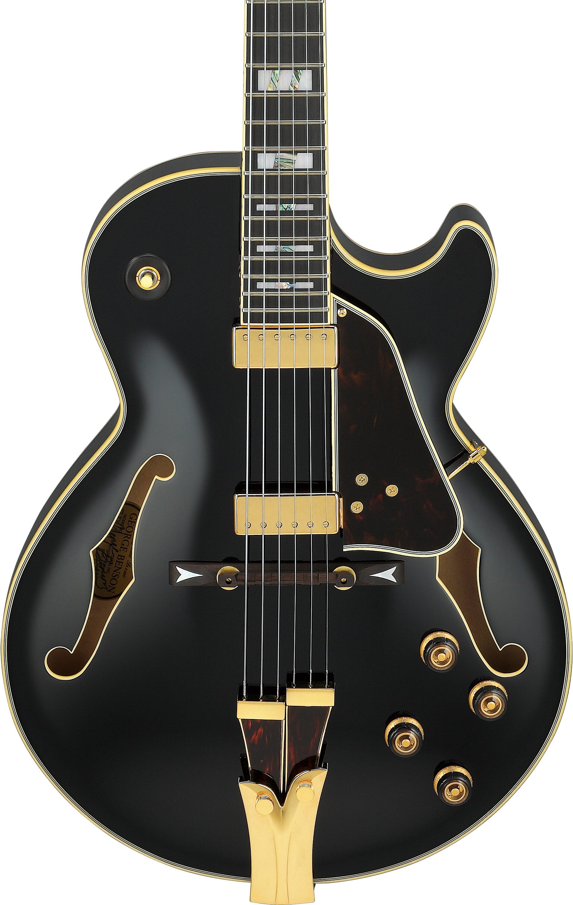Ibanez GB10 George Bensen Electric Guitar, Black, Open Box (Good), Action Position Back