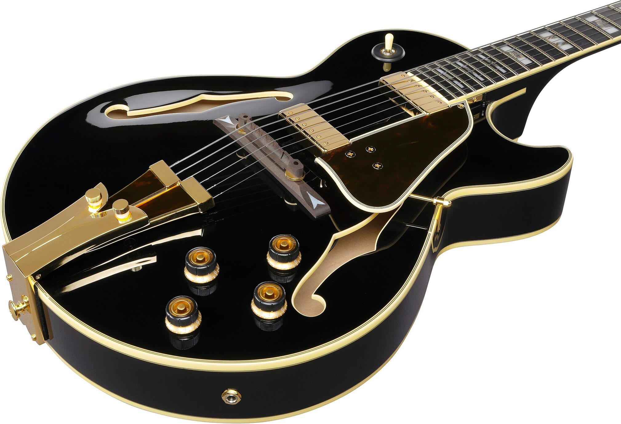 Ibanez GB10 George Bensen Electric Guitar, Black, Open Box (Good), Action Position Back