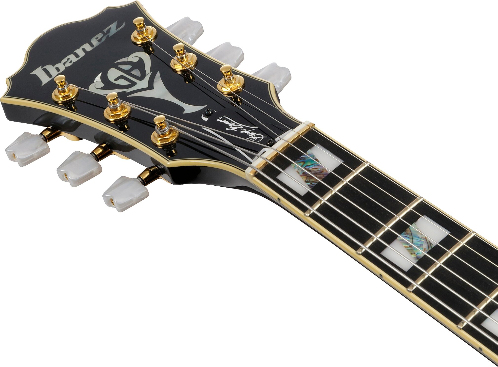Ibanez GB10 George Bensen Electric Guitar, Black, Open Box (Good), Action Position Back