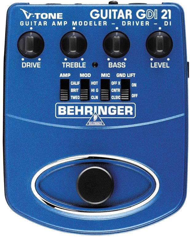 Behringer GDI21 V-Tone Guitar Amp Modeler Pedal | zZounds