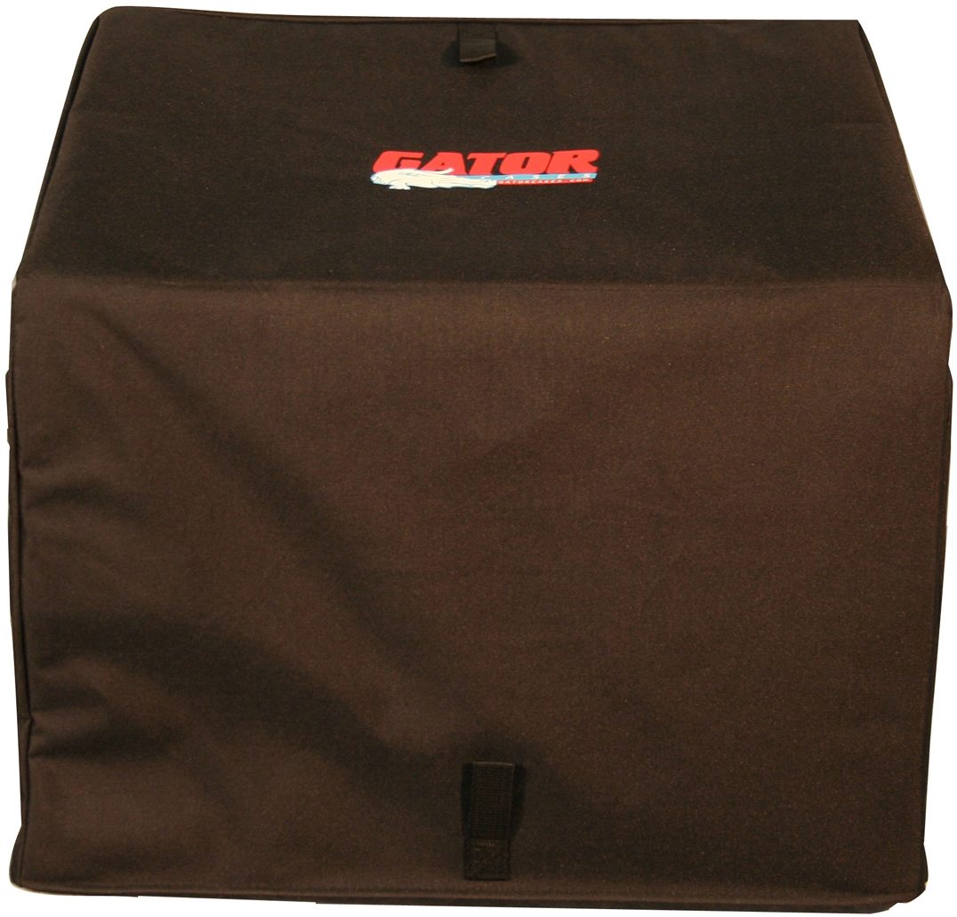 Gator GDJ10X6 Slant Top Console Mixer Station Rack Case, Front With Cover On
