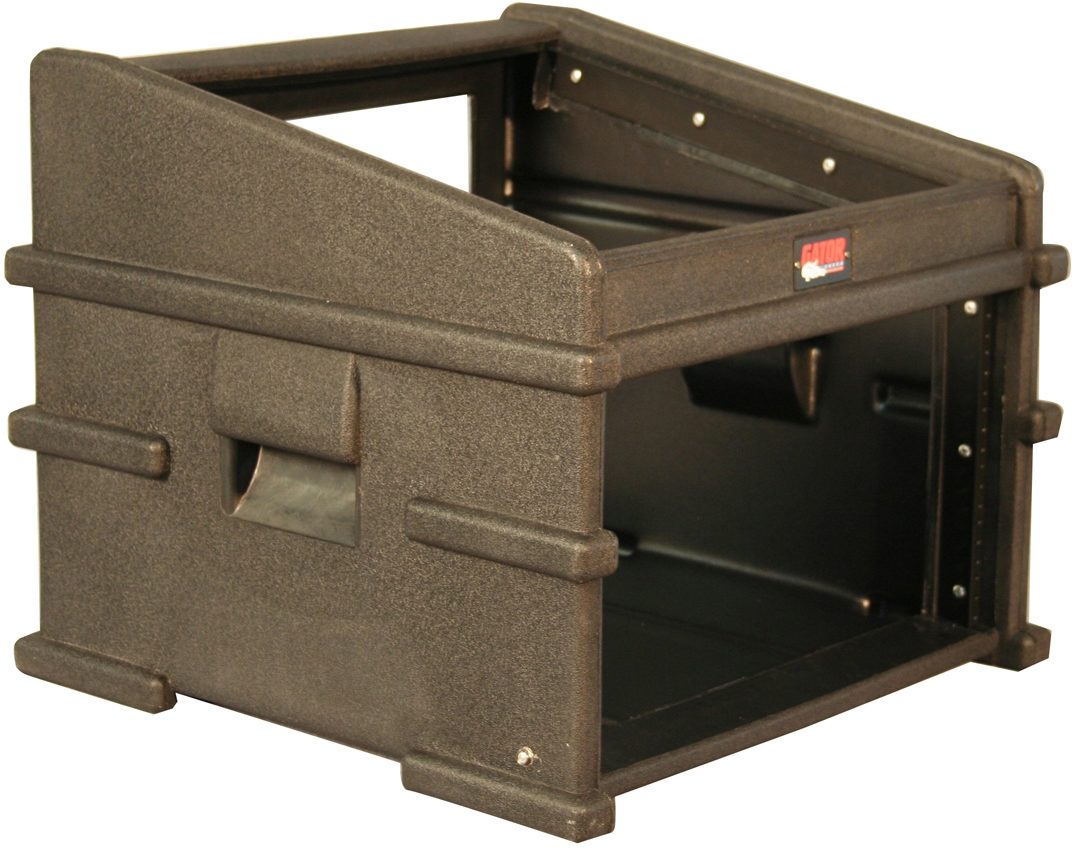 Gator GDJ10X6 Slant Top Console Mixer Station Rack Case, Side View