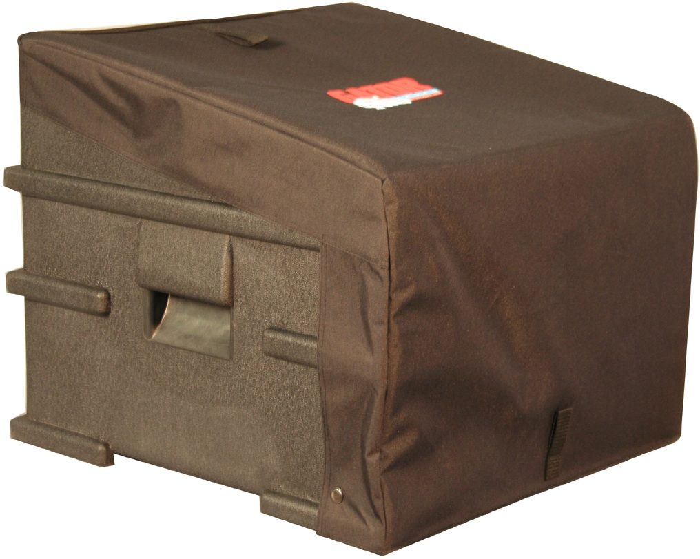 Gator GDJ10X6 Slant Top Console Mixer Station Rack Case, With Cover On