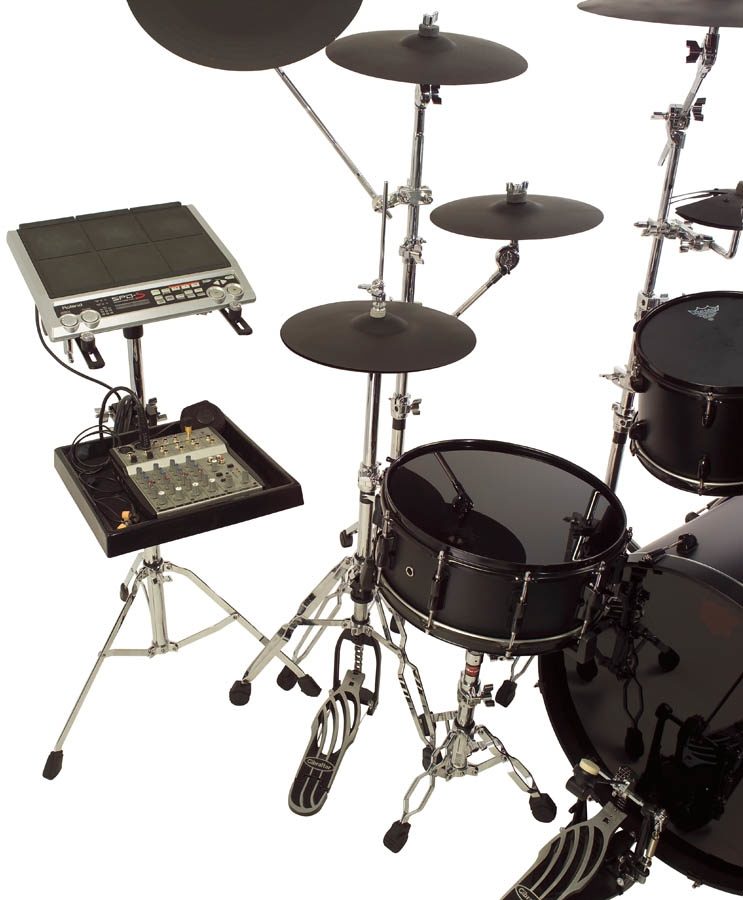 Gibraltar GEMS Electronic Mounting Station Stand, In Use 1