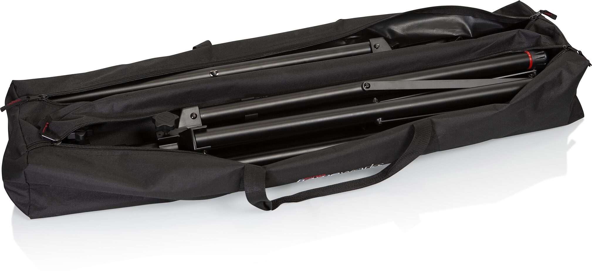 Gator GFW-SPK-4000SET Speaker Stands with Bag, Action Position Front