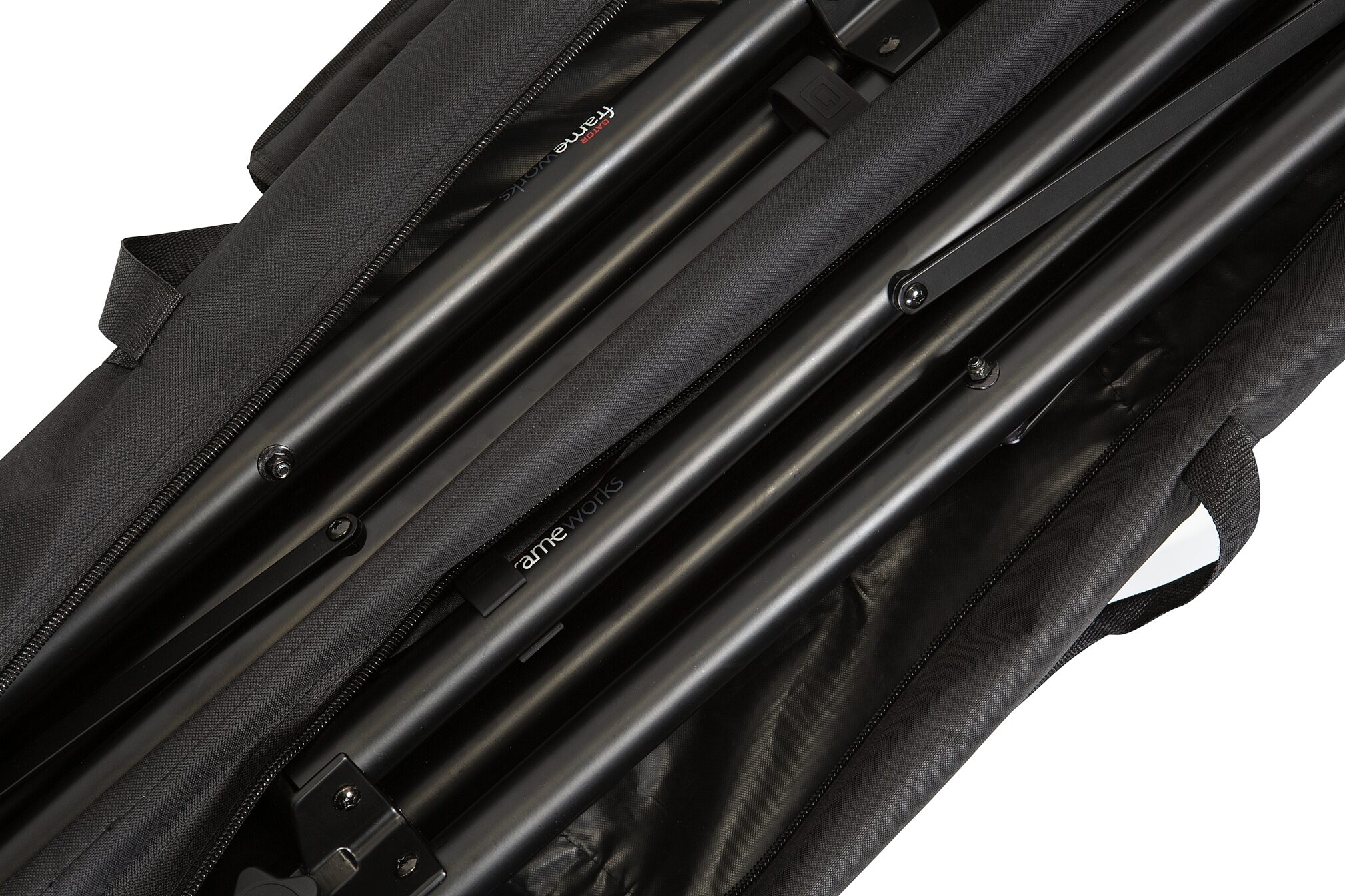 Gator GFW-SPK-4000SET Speaker Stands with Bag, Action Position Front