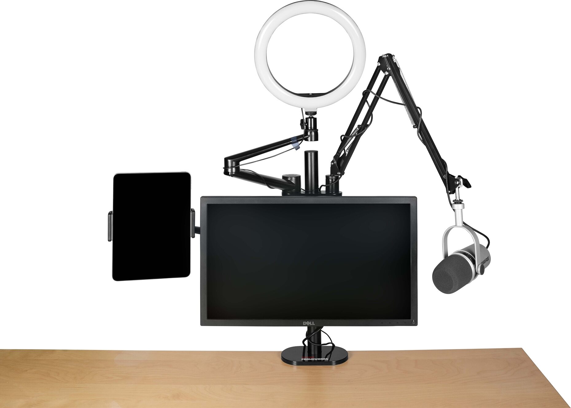 Gator GFW-STREAMSTAND Content Creation Desk Stand, New, Action Position Back