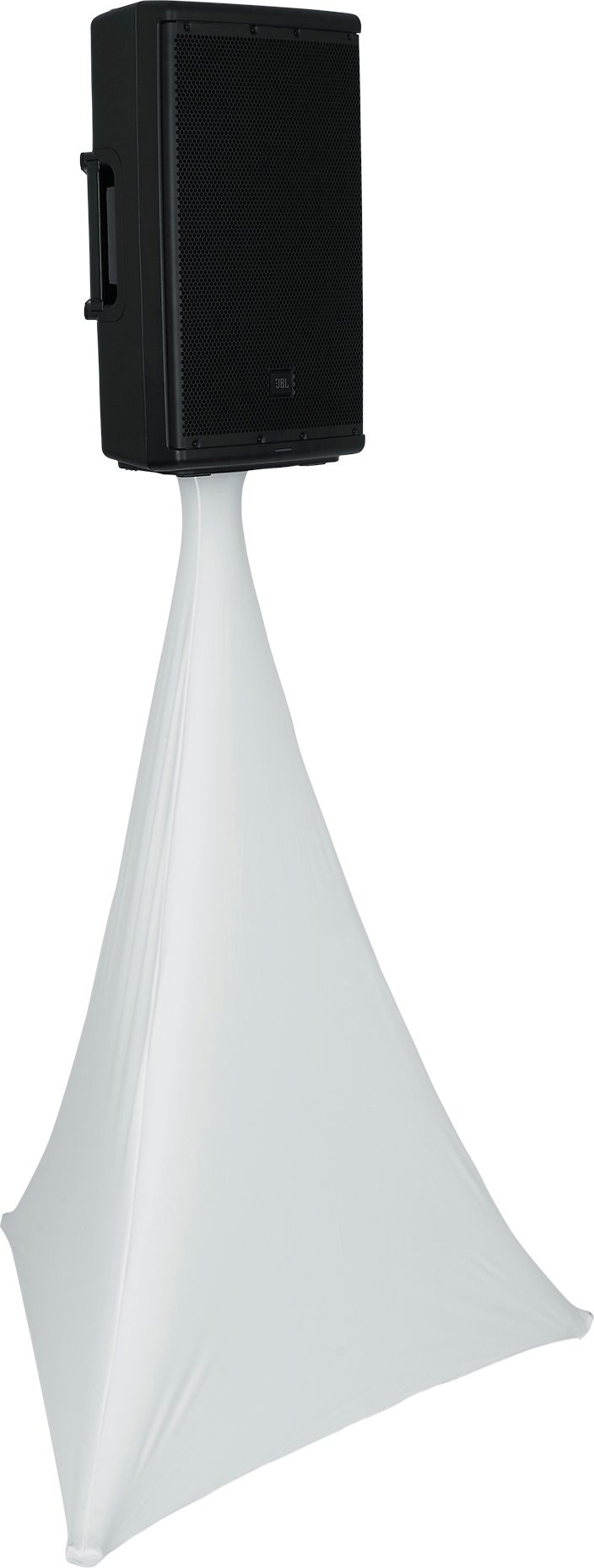 Gator GFW-TRIPODSCRIM Tripod 360 Stand Scrim, White, Action Position Side