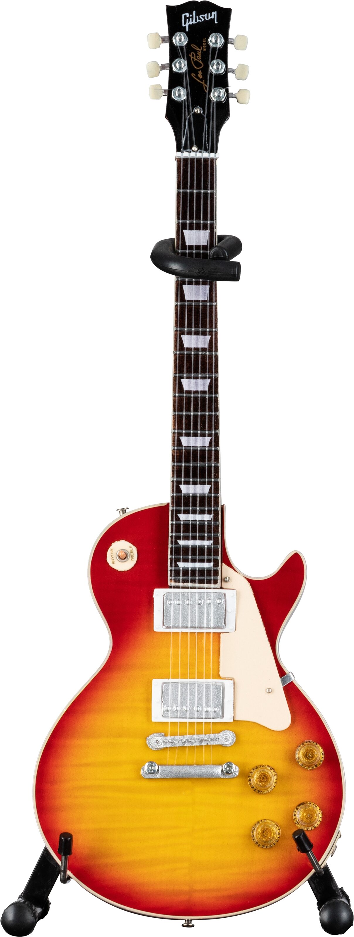 Gibson Axe Heaven Mini Replica Guitars, Les Paul Standard Cherry Sunburst, Action Position Front