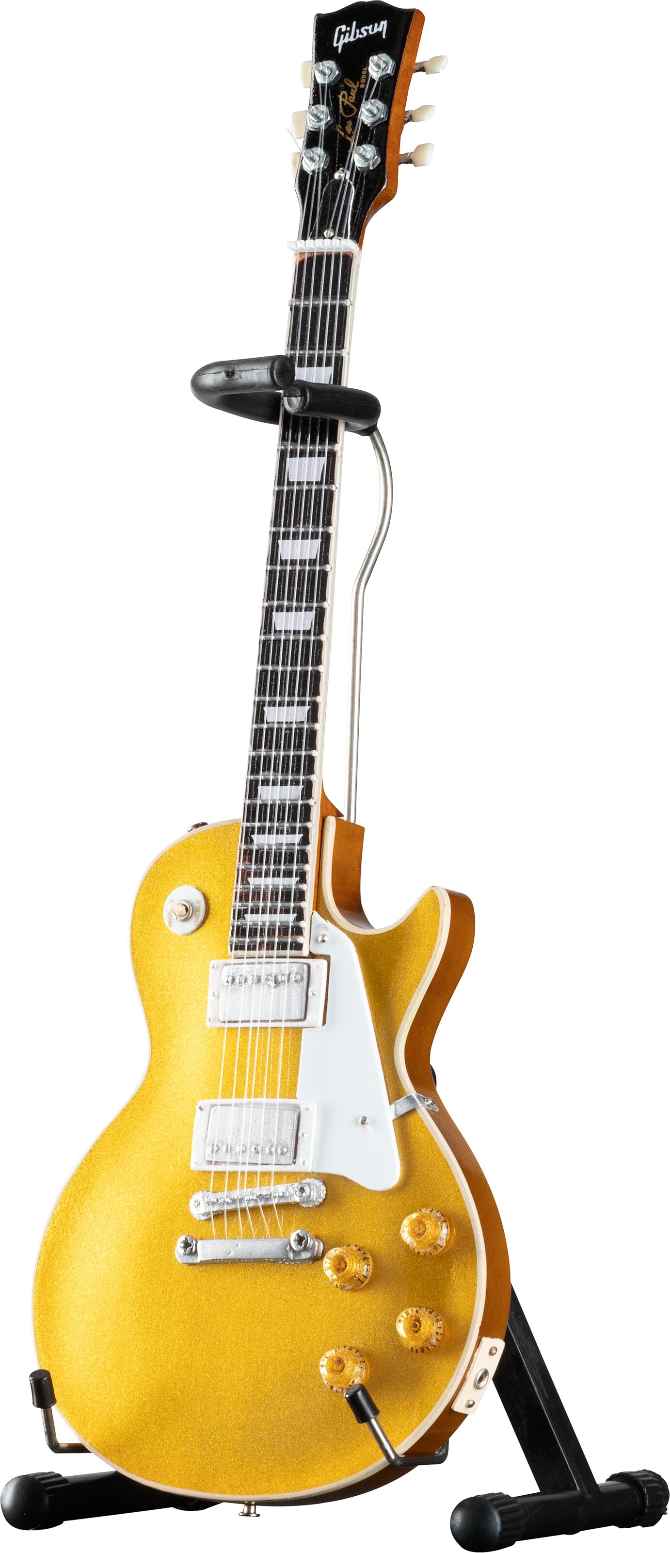 Gibson Axe Heaven Mini Replica Guitars, Les Paul Gold Top, Action Position Side