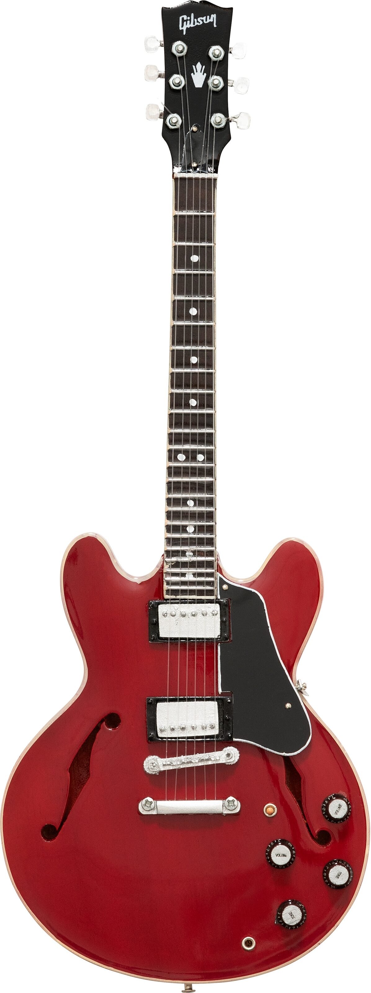 Gibson Axe Heaven Mini Replica Guitars, ES-335 Faded Cherry, Action Position Front