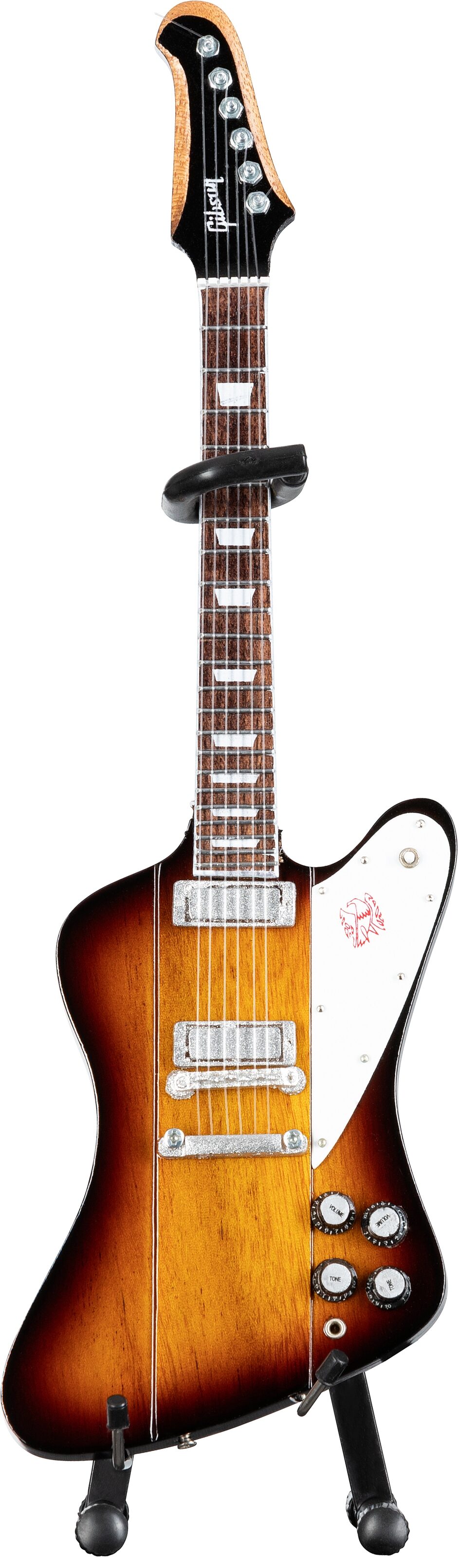 Gibson Axe Heaven Mini Replica Guitars, Firebird V VSB, Action Position Front
