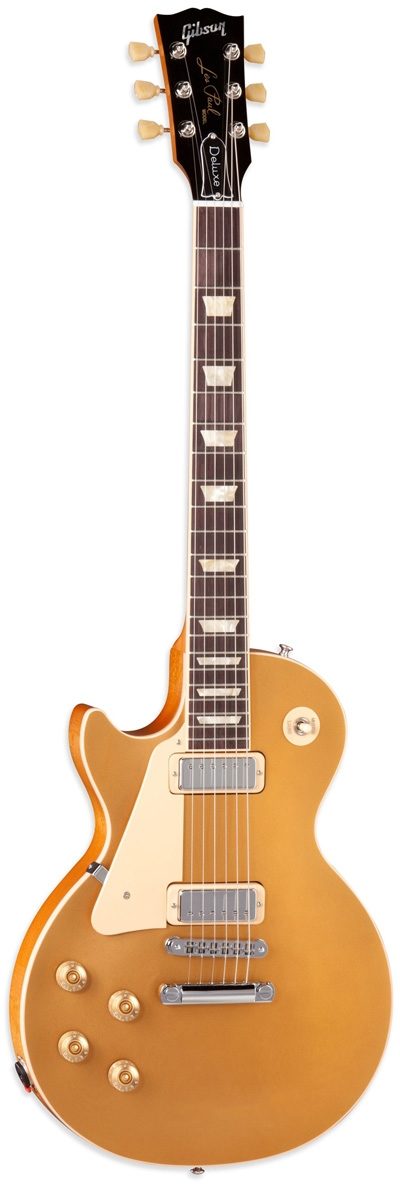 Gibson Limited Edition Left-Handed Les Paul Deluxe Gold Top Electric Guitar with Case, Main