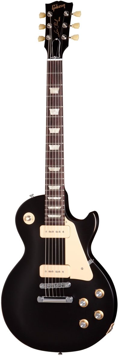 Gibson 1960s Les Paul Studio Tribute Dark Back Electric Guitar with Gig Bag, Satin Ebony