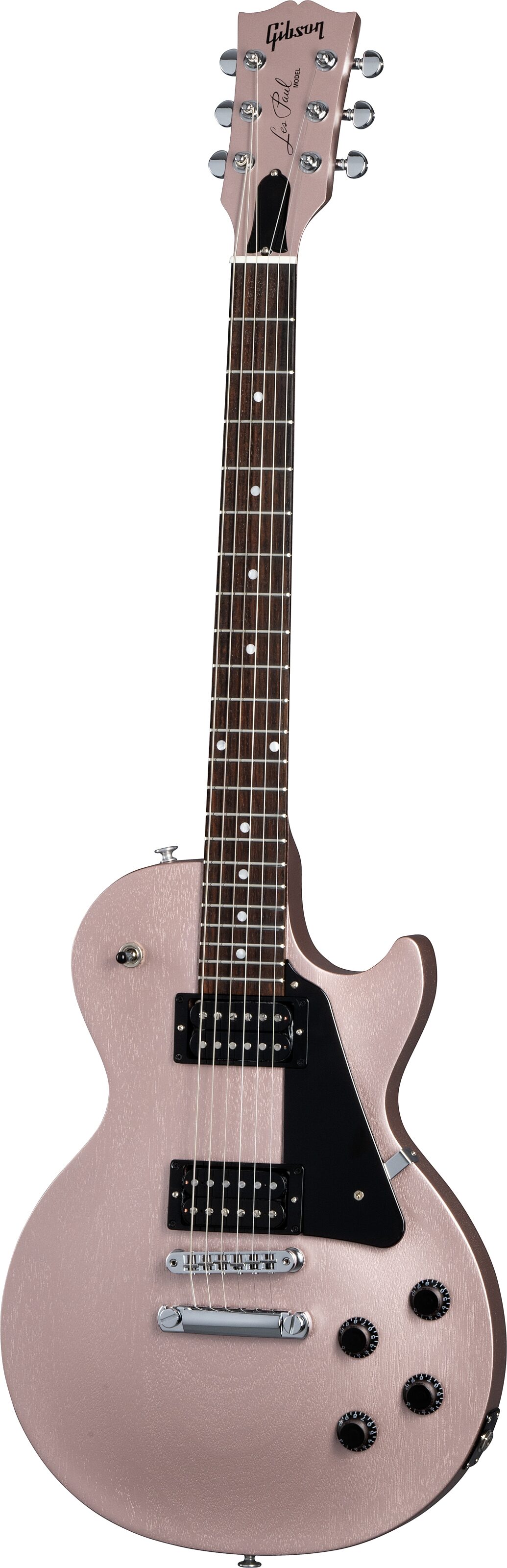 Gibson Les Paul Modern Lite Electric Guitar (with Soft Case), Rose Gold Satin, Open Box (Very Good), Action Position Back