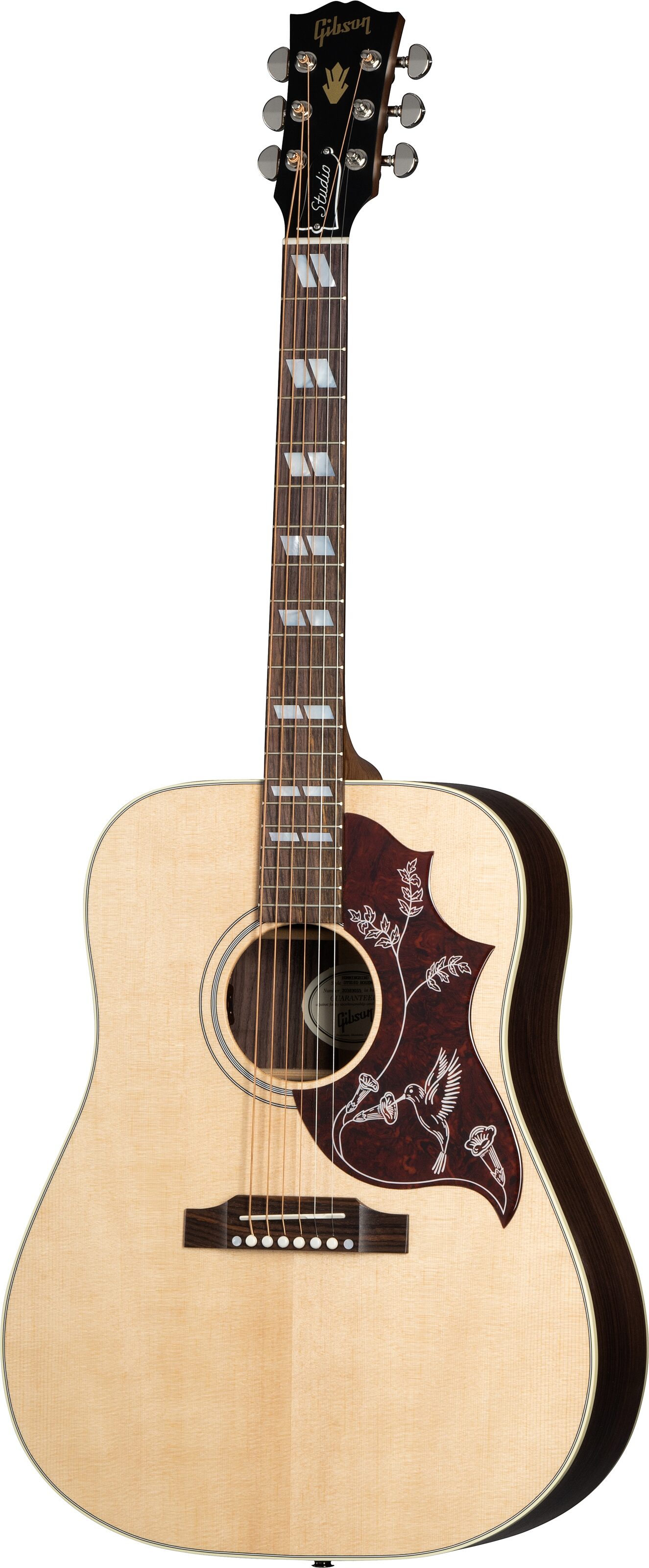 Gibson Hummingbird Studio Rosewood Acoustic-Electric Guitar (with Case), Satin Natural, Open Box (Very Good), Action Position Back