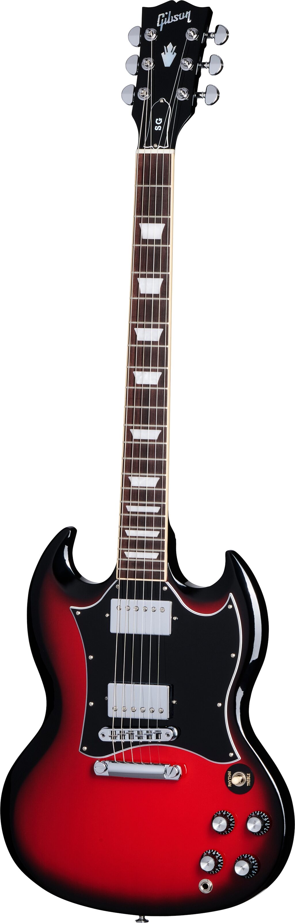 Gibson SG Standard Custom Color Electric Guitar (with Soft Case), Cardinal Red Burst , Open Box (Very Good), Action Position Back
