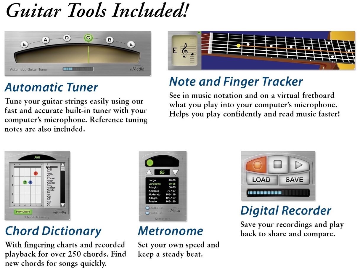 eMedia Guitar Method V6 Software, ve
