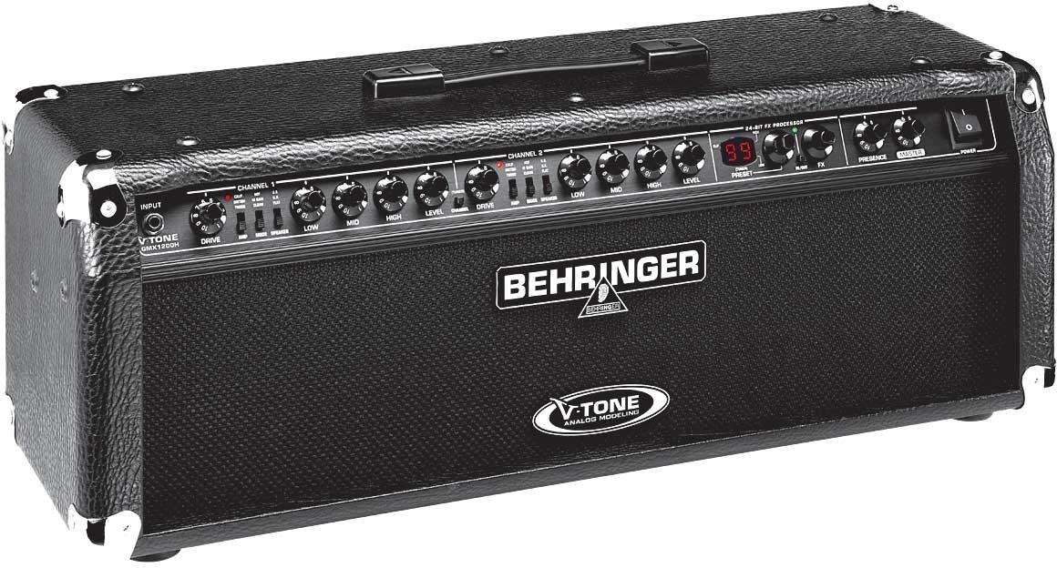 Behringer GMX1200H V-Tone Guitar Amplifier Head (2x60 Watts)