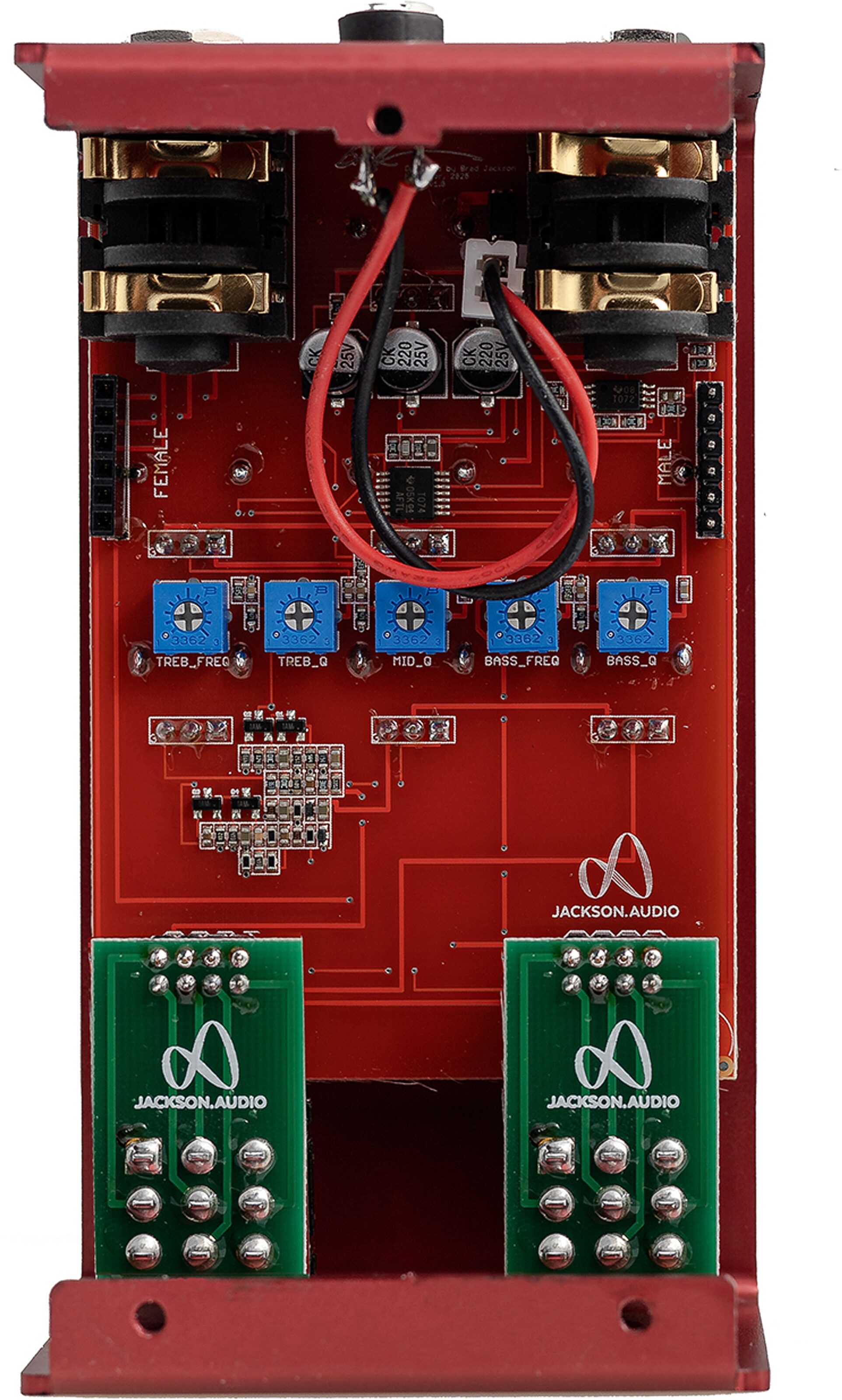 Jackson Audio Goat Head Fuzz Plug-In Module for Modular Fuzz Pedal, Action Position Back