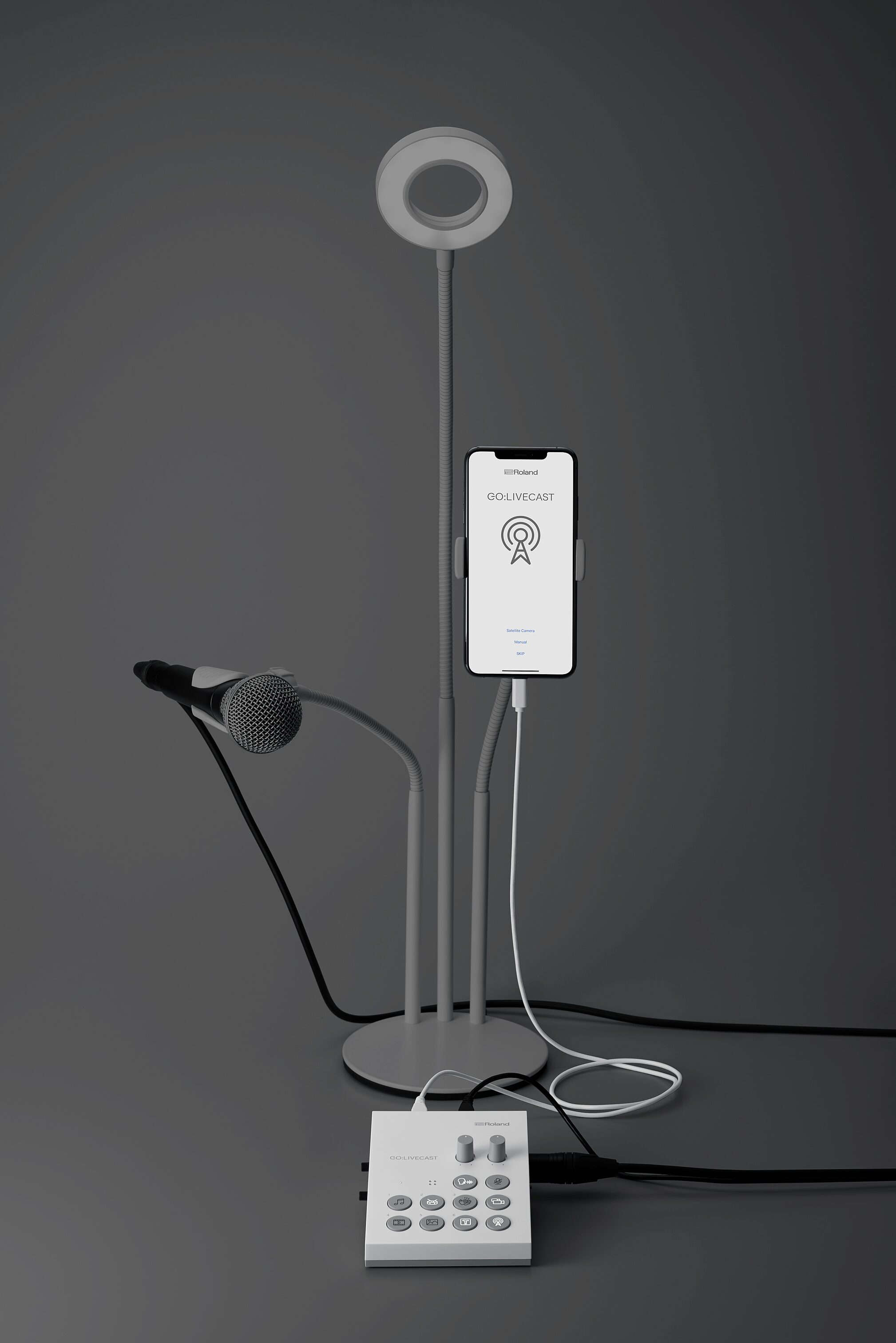 Roland GO:LIVECAST Live Streaming Studio, Action Position Front