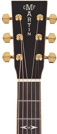 Martin GPCPA1 Grand Performance Acoustic-Electric Guitar (with Case), Headstock Closeup