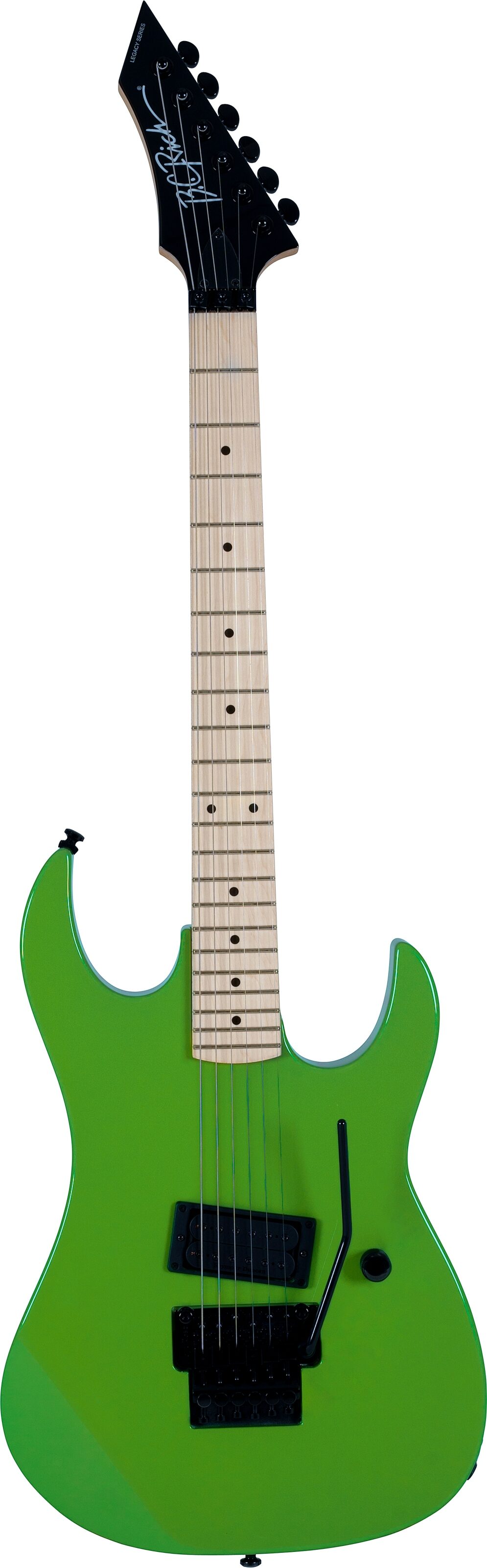 B.C. Rich GR2FRRC Gunslinger Retro II Electric Guitar, Green Pearl, Action Position Back