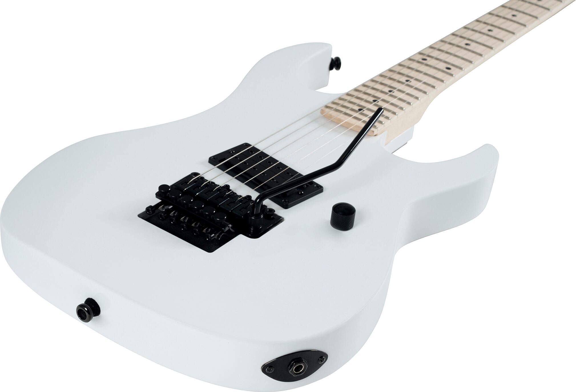 B.C. Rich GR2FRRC Gunslinger Retro II Electric Guitar, White, Action Position Back