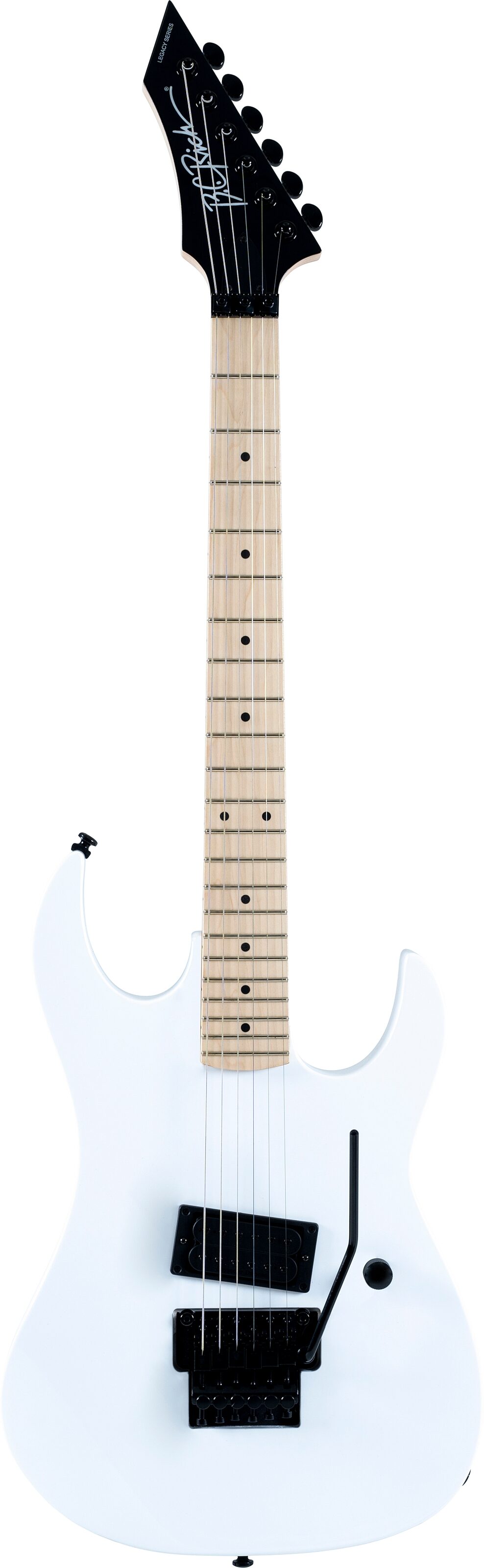 B.C. Rich GR2FRRC Gunslinger Retro II Electric Guitar, White, Action Position Back