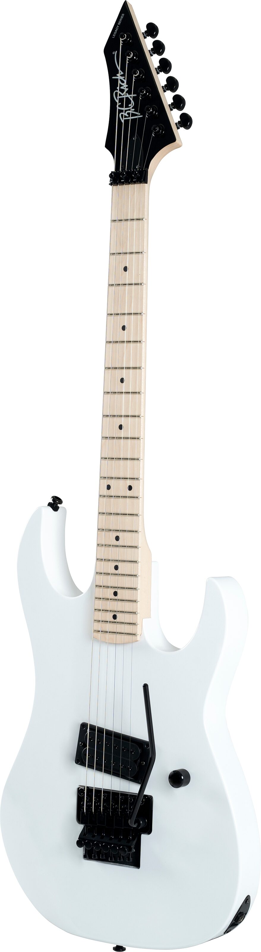B.C. Rich GR2FRRC Gunslinger Retro II Electric Guitar, White, Action Position Back
